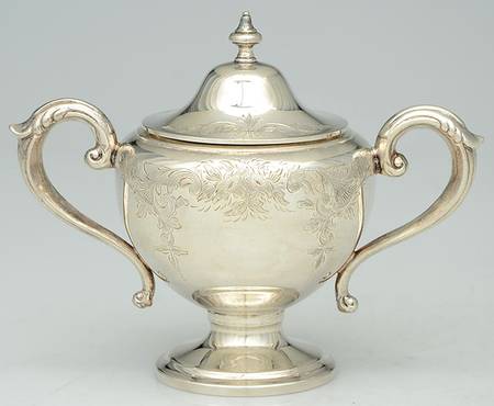 66-2 (Sterling, Hollowware) Sugar Bowl & Lid