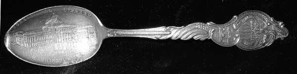States & Cities Souvenir Spoons (Sterling) Washington Dc Demitasse Spoon by Codding Bro&Heilborn