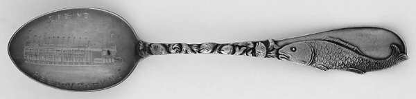 States & Cities Souvenir Spoons (Sterling) New Jersey Five O'Clock Spoon by Codding Bro&Heilborn