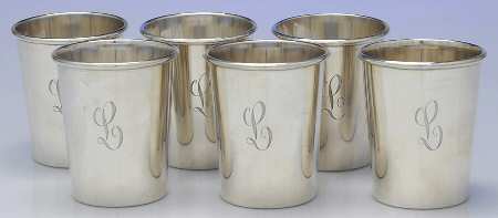 121 (Sterling, Hollowware) Mint Julep - Set of 6 by Baldwin & Miller