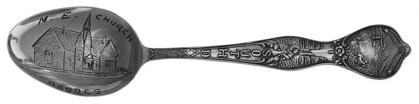 States & Cities Souvenir Spoons(Sterling) South Dakota Five O'Clock Spoon