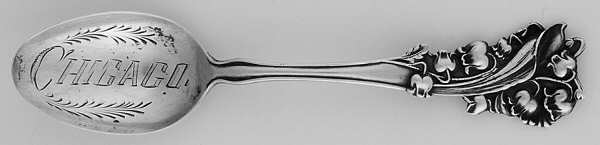 States & Cities Souvenir Spoons(Sterling) Illinois Five O'Clock Spoon