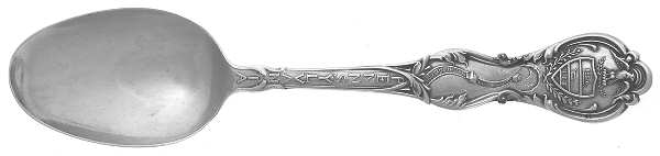 States & Cities Souvenir Spoons(Sterling) Pennsylvania Five O'Clock Spoon