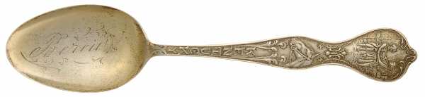 States & Cities Souvenir Spoons(Sterling) Kentucky Five O'Clock Spoon