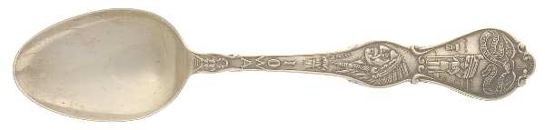 States & Cities Souvenir Spoons(Sterling) Iowa Five O'Clock Spoon