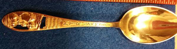 States & Cities Souvenir Spoons(Sterling) South Dakota Demitasse Spoon