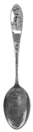 States & Cities Souvenir Spoons(Sterling) South Dakota Teaspoon