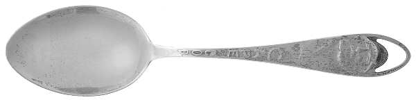 States & Cities Souvenir Spoons(Sterling) Massachusetts Teaspoon