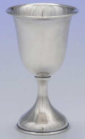 0389 (Sterling, Hollowware) Water Goblet by Baker Manchester