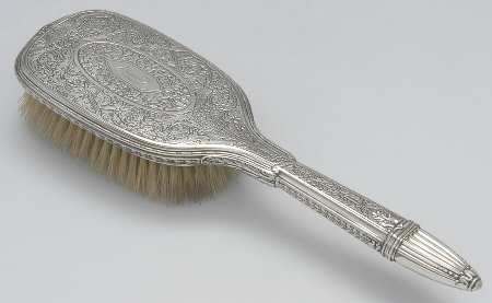 1500-Engraved (Sterling, Hollowware) Hair Brush