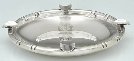 Bamboo (Sterling, Hollowware) 5" Ashtray by Baldwin & Miller