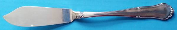 Nymphenburg (Silverplate) Individual Solid Fish Knife by Bruckmann & Sohne