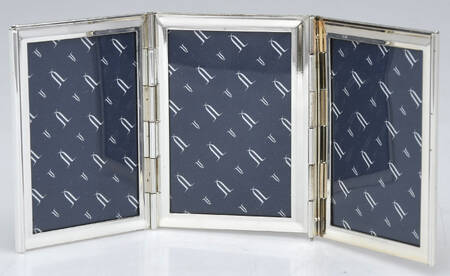 BY1 (Silverplate, Hollowwware) Triple Folding Frame by Bey-Berk