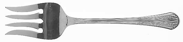 Manet (Stainless) Medium Solid Cold Meat Serving Fork