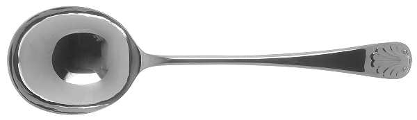 Old English Shell (Stainless) Round Bowl Soup Spoon (Gumbo) by Cooper Bros & Sons