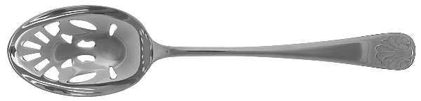 Old English Shell (Stainless) Pierced Tablespoon (Serving Spoon) by Cooper Bros & Sons