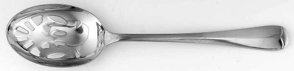 Queen Anne (Stainless, Glossy) Pierced Vegetable Serving Spoon