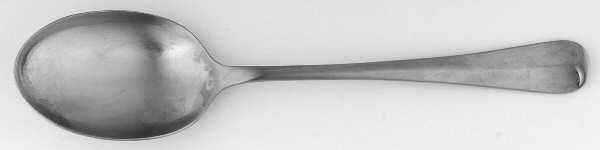Queen Anne (Stainless, Glossy) Vegetable Serving Spoon (Solid)