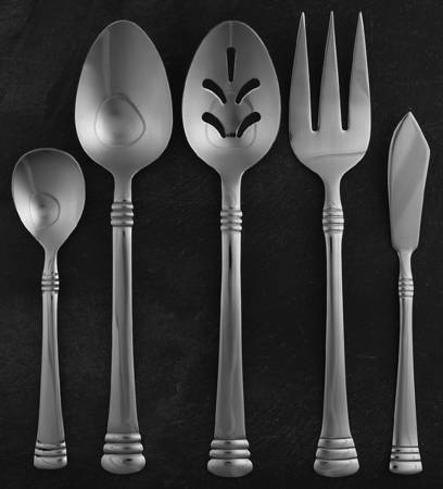 Codie (Stainless, Glossy) 5 Piece Hostess Set