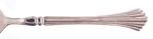 Gold Tracy (Gold Electroplate, China, Korea) Medium Solid Cold Meat Serving Fork