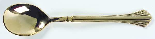 Gold Tracy (Gold Electroplate, China, Korea) Sugar Spoon