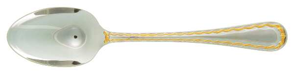 Dior Ribbon Gold (Stainless, Gold Accent) Place/Oval Soup Spoon