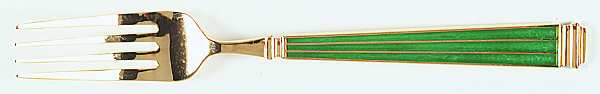 Regence-Malachite (Gold Electroplate) Fork