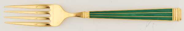 Regence-Malachite (Gold Electroplate) Individual Salad Fork