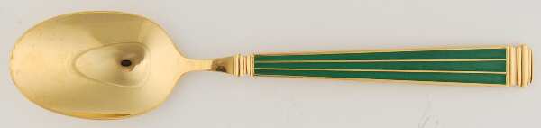 Regence-Malachite (Gold Electroplate) Place/Oval Soup Spoon