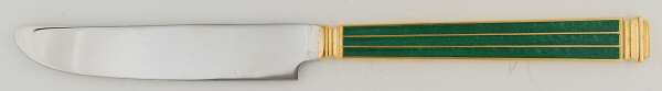 Regence-Malachite (Gold Electroplate) New French Solid Knife