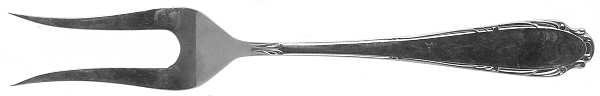 Princess Beatrix (Stainless) Small Solid Cold Meat Serving Fork