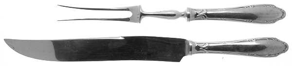 Princess Beatrix (Stainless) Large 2-Piece Roast Carving Set w/Stainless Blade