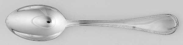 Perles (Silverplate) Place/Oval Soup Spoon