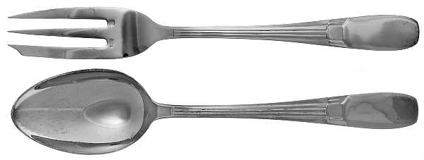 Raspail (Silverplate) (2 Pc) Solid Salad Set