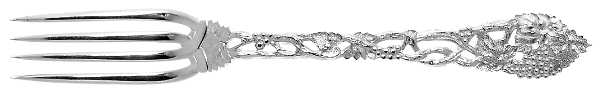 Chased & Pierced Vine (Sterling) Dessert Fork