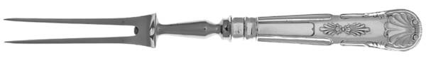 Kings (Silverplate) Large Stainless-Prong Roast Carving Fork