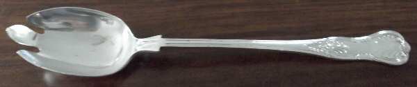 Kings (Silverplate) Oversize Solid Salad Servng Fork