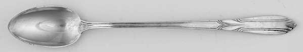 Crusader (Sterling, 1937-1938, No Monograms) Iced Tea Spoon by Concord