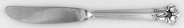 Monica (Sterling) Modern Hollow Butter Spreader (Stainless)