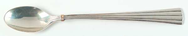 Des Must (Sterling, Gold Accent) Infant Feeding Spoon
