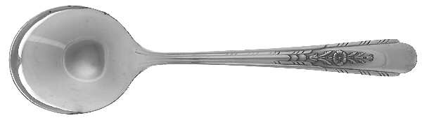 Crosby (Silverplate, 1935) Round Bowl Soup Spoon (Gumbo)