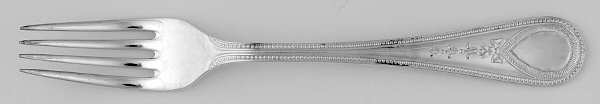 Victorian Bead (Sterling) Individual Salad Fork