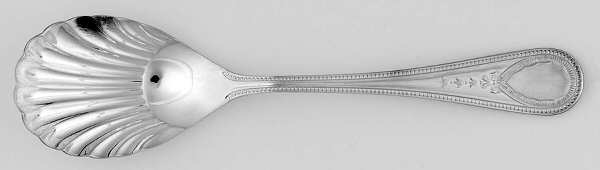 Victorian Bead (Sterling) Sugar Shell Spoon