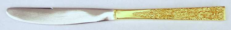 Golden Fresco (Gold Electroplate) Modern Solid Knife
