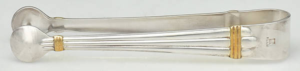 Aria Gold (Silverplate, Gold Accent) Sugar Tongs