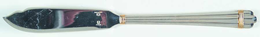 Aria Gold (Silverplate, Gold Accent) Individual Solid Fish Knife