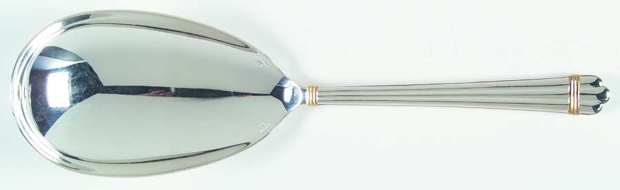 Aria Gold (Silverplate, Gold Accent) Solid Rice/Potato Spoon