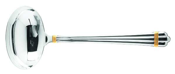 Aria Gold (Silverplate, Gold Accent) Solid Gravy Ladle