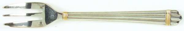 Aria Gold (Silverplate, Gold Accent) Pastry Fork