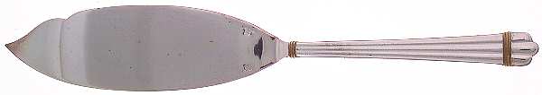 Aria Gold (Silverplate, Gold Accent) Large Solid Fish Serving Knife